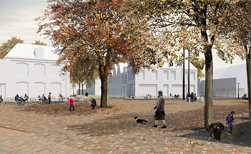 Design public space city center of Den Burg, Texel